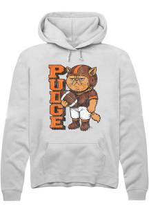 Summit Sportswear Ohio Mens White Pudge Backer Long Sleeve Hoodie