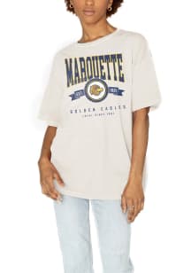 Gameday Couture Marquette Golden Eagles Womens Ivory Get Going Short Sleeve T-Shirt