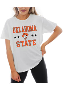 Gameday Couture Oklahoma State Cowboys Womens White To the Point Short Sleeve T-Shirt