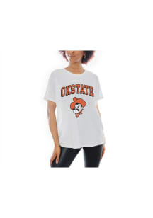 Gameday Couture Oklahoma State Cowboys Womens White Around We Go Short Sleeve T-Shirt