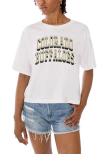 Gameday Couture Colorado Buffaloes Womens White Claim to Fame Short Sleeve T-Shirt