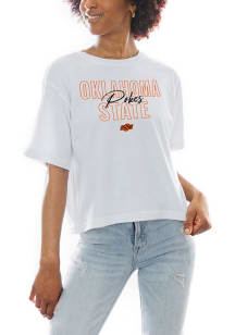 Gameday Couture Oklahoma State Cowboys Womens White Keep Playing Short Sleeve T-Shirt