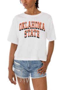 Gameday Couture Oklahoma State Cowboys Womens White Claim to Fame Short Sleeve T-Shirt