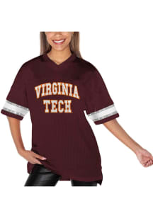 Virginia Tech Hokies Womens Gameday Couture Until Kickoff Rhinestone Fashion Football Jersey - Mar..