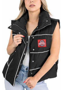Gameday Couture Ohio State Buckeyes Womens Black Make It Shine Rhinestone Vest