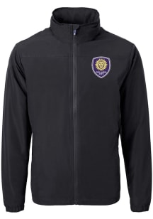 Cutter and Buck Orlando City SC Mens Black Charter Eco Light Weight Jacket