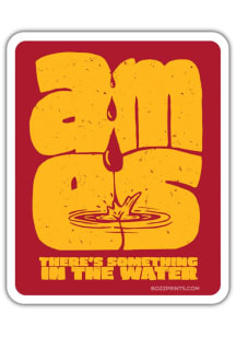 Ames Bozz Prints Something In The Water Stickers - Red
