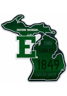 Eastern Michigan Eagles State Shape Pennant - Green