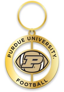 Purdue Boilermakers Football Spinner Keychain - Black