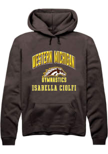 Isabella Ciolfi Western Michigan Broncos Mens Brown NIL Arch Logo Player Hood