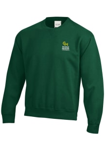 Gear For Sports George Mason University Mens Green Embroidered Long Sleeve Crew Sweatshirt