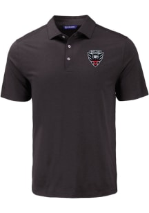 Cutter and Buck DC United Mens Black Coastline Eco Short Sleeve Polo