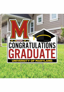Maryland Terrapins Congratulations Graduate Yard Sign - White