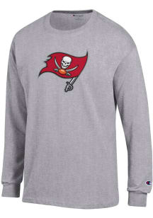 Champion Tampa Bay Buccaneers Grey Jersey Long Sleeve T Shirt