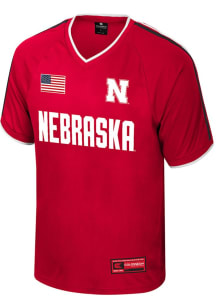 Colosseum Nebraska Cornhuskers Mens Red Replica Soccer Jersey