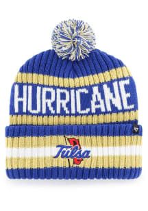 47 Tulsa Golden Hurricane Blue Bering Cuff Mens Knit Hat