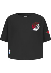 Pro Standard Portland Trail Blazers Toddler Girls Black Classic Essentials Short Sleeve T-Shirt
