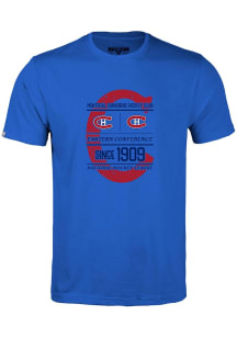 Levelwear Montreal Canadiens Blue Richmond Acumen Short Sleeve T Shirt