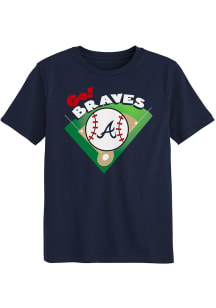 Atlanta Braves Boys Navy Blue Ballin Home Short Sleeve T-Shirt