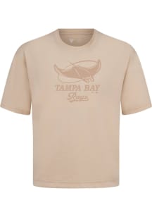 Levelwear Tampa Bay Rays Tan Signature Knit Shadow Surge Short Sleeve Fashion T Shirt