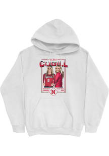Kenna Cogill Campus Ink Nebraska Cornhuskers Youth Illustrated Hoodie Long Sleeve Player Hoodie Wh..