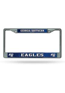 Georgia Southern Eagles Decal Chrome License Plate Frame - Silver