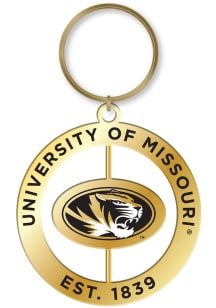 Missouri Tigers Retro Mascot Spinner Keychain - Black