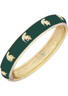 Michigan State Spartans Logo Hinge Womens Bracelet