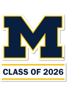 Michigan Wolverines 3 Inch Class of 2026 Auto Decal - Blue