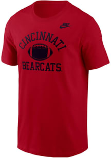 Nike Cincinnati Bearcats Red Football Football Short Sleeve T Shirt