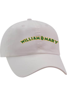William & Mary Tribe Griffin Largo Adjustable Hat - White