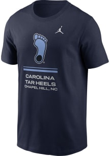 Nike North Carolina Tar Heels Navy Blue DriFit Sideline Practice Jordan Short Sleeve T Shirt