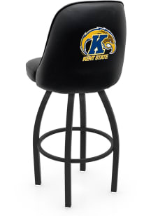 Kent State Golden Flashes Padded Swivel Pub Stool - Black