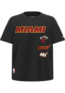 Pro Standard Miami Heat Boys Black Retro Classics Short Sleeve Fashion Tee