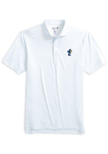 Johnnie O Kansas Jayhawks Mens Light Blue Slade Vault Short Sleeve Fashion Polo