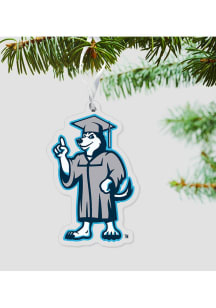 UConn Huskies Jonathan Cap and gown Ornament - Navy Blue