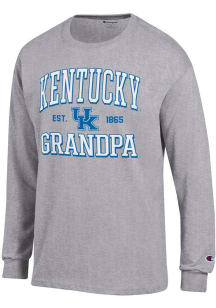 Champion Kentucky Wildcats Grey Est. Date Grandpa Jersey Long Sleeve T Shirt