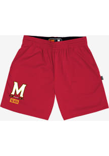 SLAM Maryland Terrapins Mens Red Logo Mesh Shorts