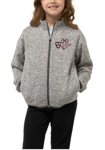 Harvard Crimson Youth Grey Mini Icon Collage Light Weight Jacket