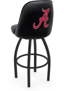 Alabama Crimson Tide Script Padded Swivel Pub Stool - Black
