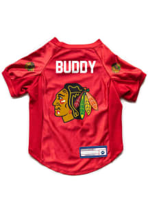 Chicago Blackhawks Personalized Stretch Pet Jersey