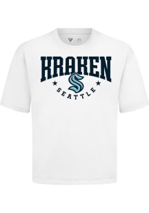 Levelwear Seattle Kraken White Signature Knit Archway Short Sleeve Fashion T Shirt