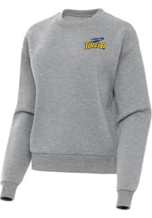 Antigua Toledo Rockets Womens Grey Victory Crew Sweatshirt
