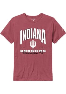 Indiana Hoosiers Red Victory Falls Number One Established Short Sleeve Fashion T Shirt
