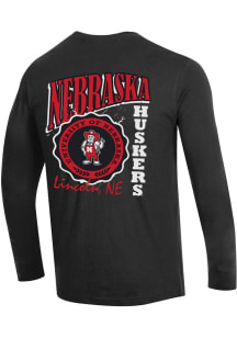 Champion Nebraska Cornhuskers Black Stadium Long Sleeve T Shirt