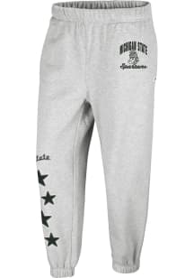 47 Michigan State Spartans Womens Seeing Stars Ash Sweatpants