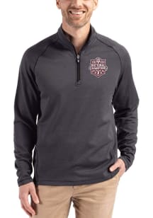 Cutter and Buck Indiana Hoosiers Mens Black 2025 CFP National Champions Pehastin Long Sleeve Qtr Z..