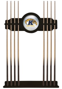 Kent State Golden Flashes Solid Wood Cue Rack Pool Table