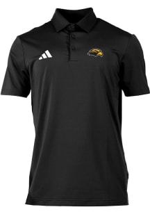 Adidas Southern Mississippi Golden Eagles Mens Black Heat Seal Ultimate 365 Short Sleeve Polo