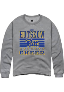 Lexi Hutskow Pitt Panthers Mens Grey NIL Striped Player Crew